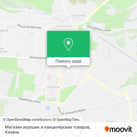 Карта Магазин игрушек и канцелярских товаров