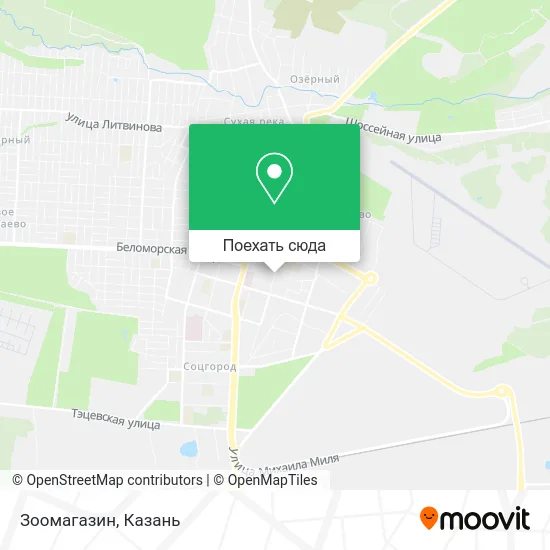 Карта Зоомагазин