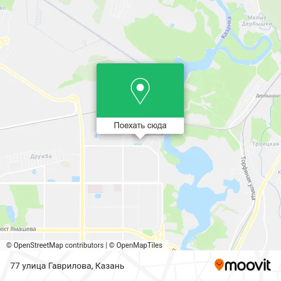 Карта 77 улица Гаврилова