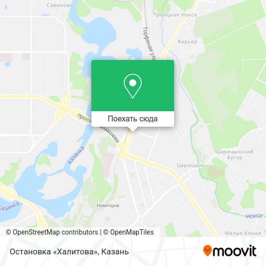 Карта Остановка «Халитова»