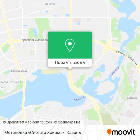 Карта Остановка «Сибгата Хакима»