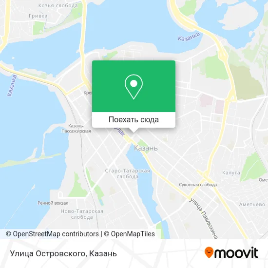 Карта Улица Островского