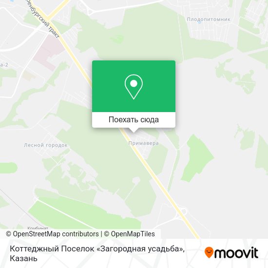 Карта Коттеджный Поселок «Загородная усадьба»