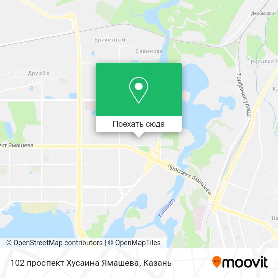 Карта 102 проспект Хусаина Ямашева