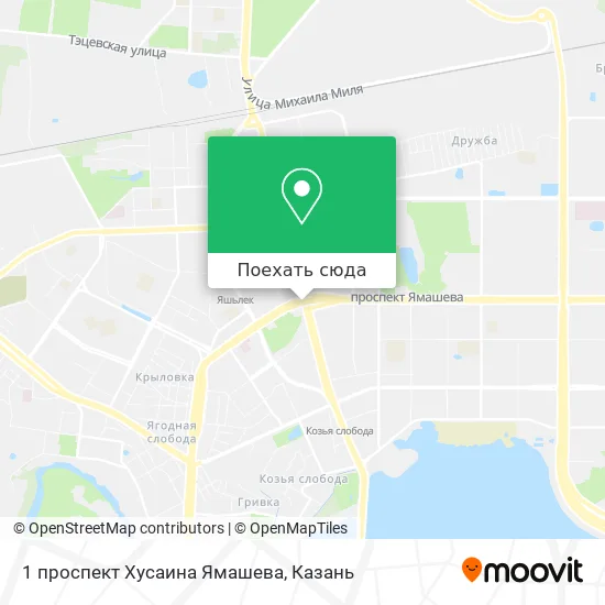 Карта 1 проспект Хусаина Ямашева