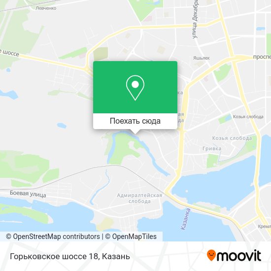 Карта Горьковское шоссе 18