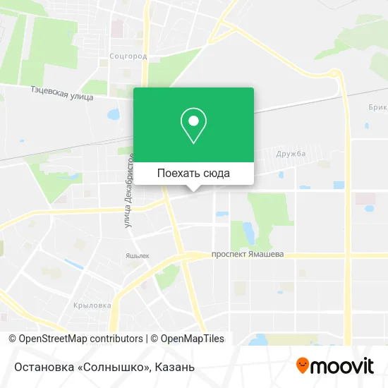 Карта Остановка «Солнышко»