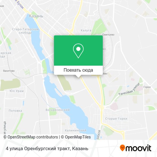 Карта 4 улица Оренбургский тракт