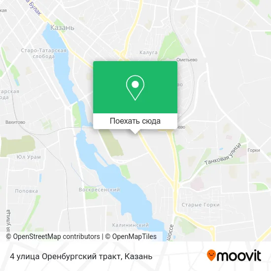 Карта 4 улица Оренбургский тракт