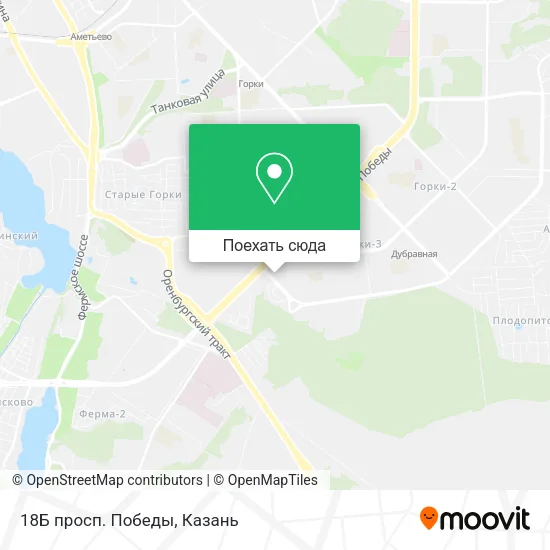 Карта 18Б просп. Победы