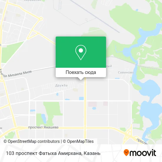 Карта 103 проспект Фатыха Амирхана