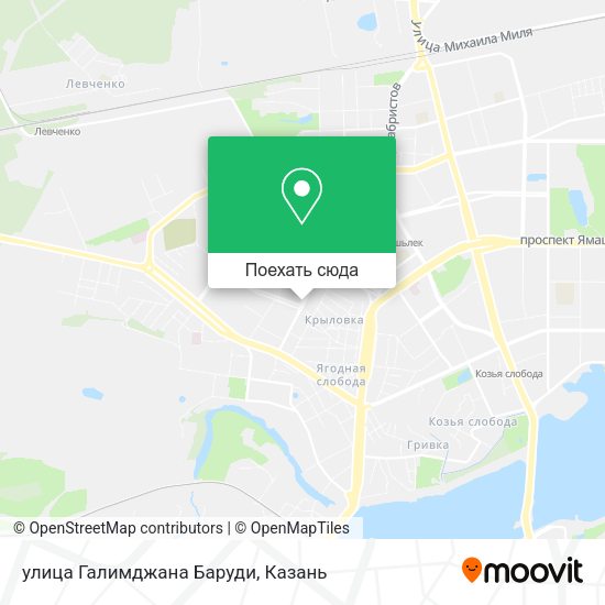 Карта улица Галимджана Баруди