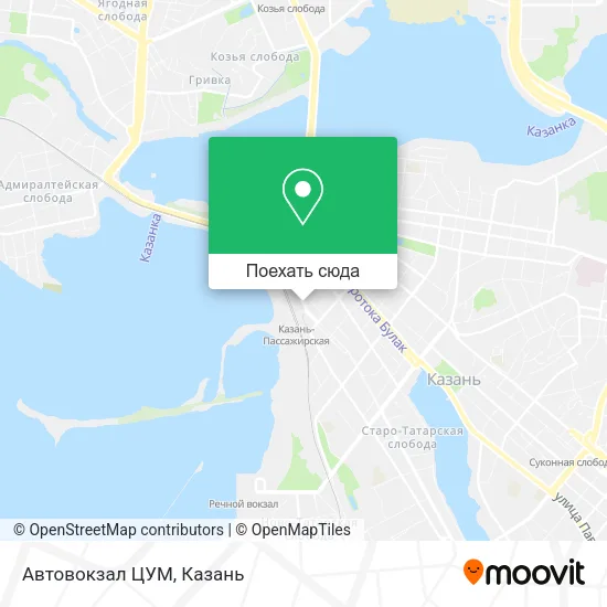 Карта Автовокзал ЦУМ