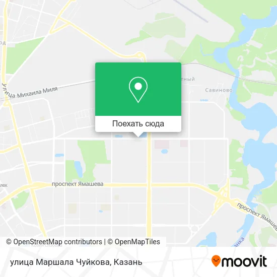 Карта улица Маршала Чуйкова