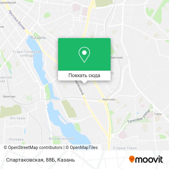 Карта Спартаковская, 88Б