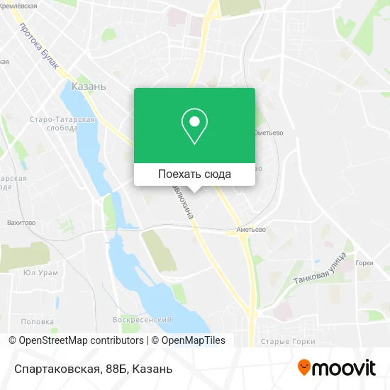 Карта Спартаковская, 88Б