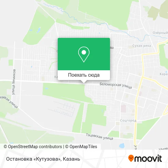 Карта Остановка «Кутузова»