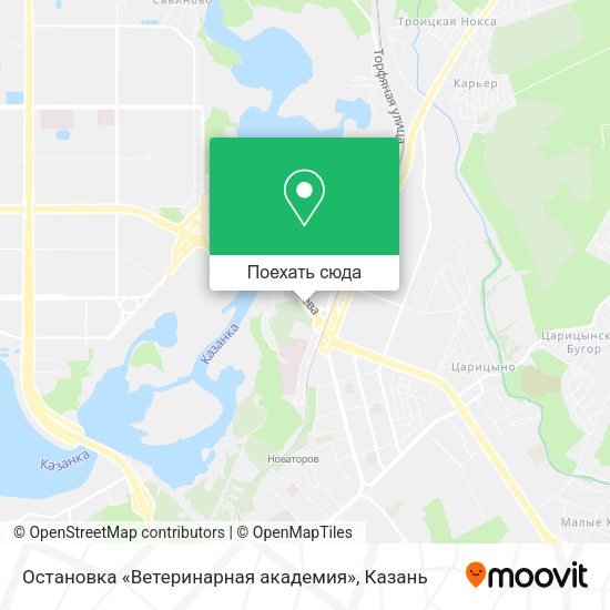 Карта Остановка «Ветеринарная академия»