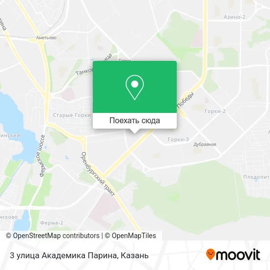 Карта 3 улица Академика Парина