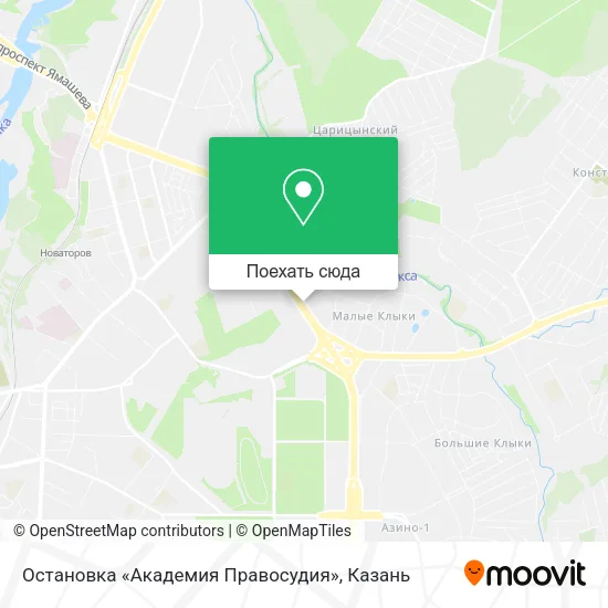 Карта Остановка «Академия Правосудия»