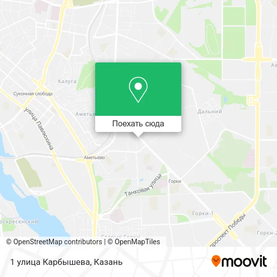 Карта 1 улица Карбышева