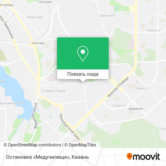Карта Остановка «Медучилище»