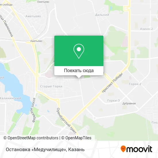 Карта Остановка «Медучилище»