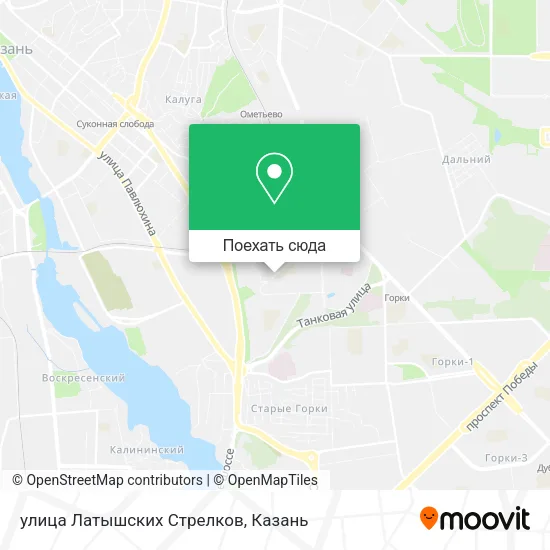 Карта улица Латышских Стрелков