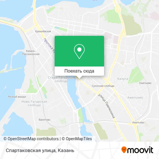 Карта Спартаковская улица