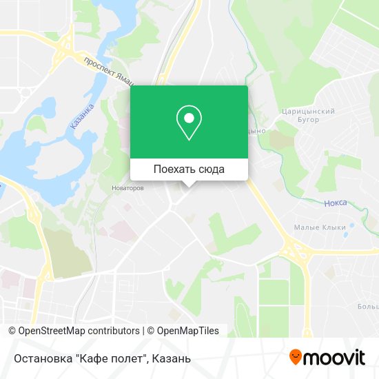 Карта Остановка "Кафе полет"