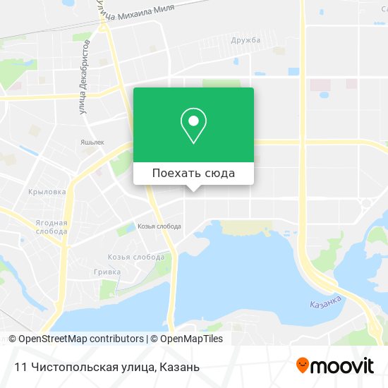 Карта 11 Чистопольская улица