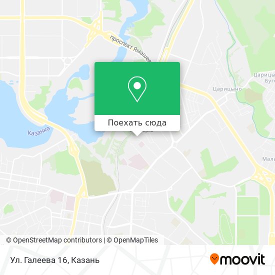Карта Ул. Галеева 16
