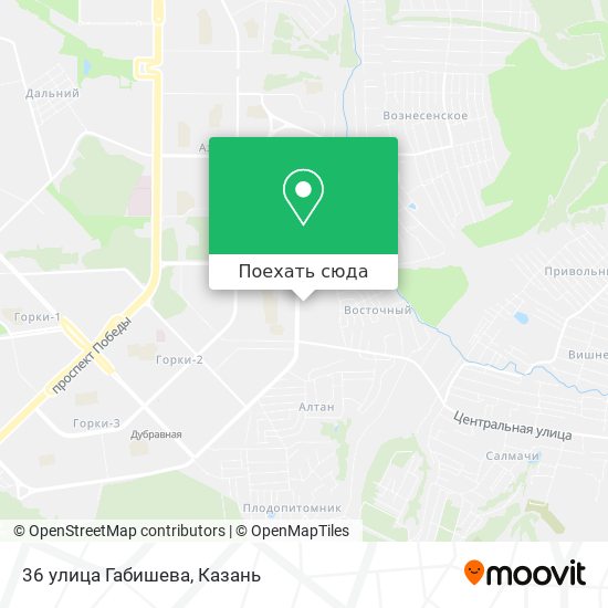 Карта 36 улица Габишева
