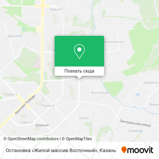 Карта Остановка «Жилой массив Восточный»