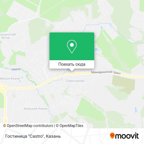 Карта Гостиница "Castro"