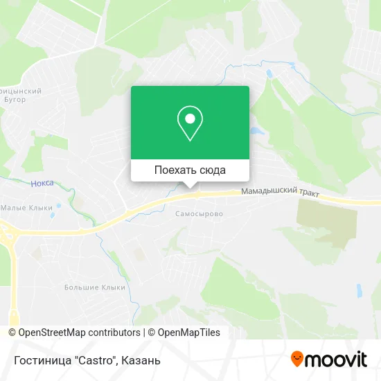 Карта Гостиница "Castro"