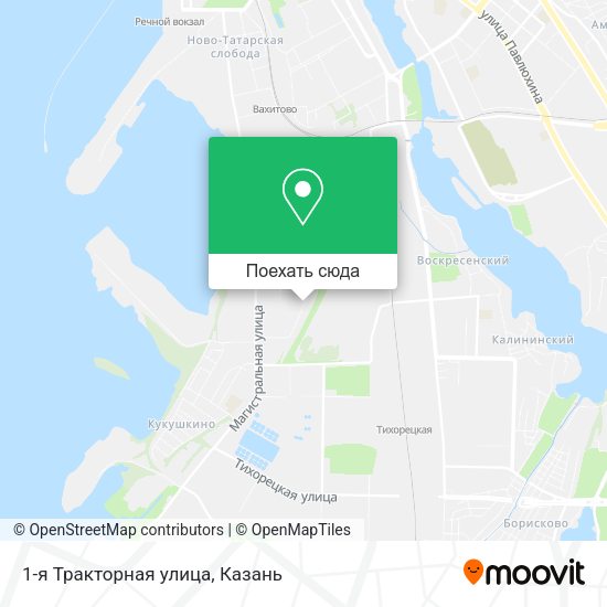 Карта 1-я Тракторная улица