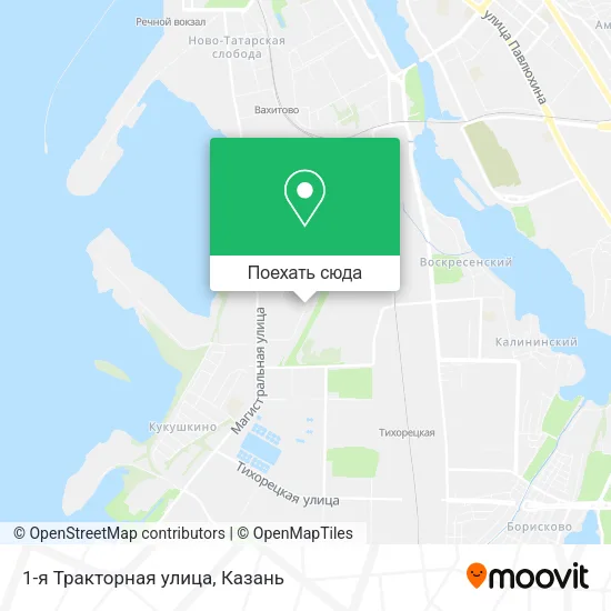 Карта 1-я Тракторная улица