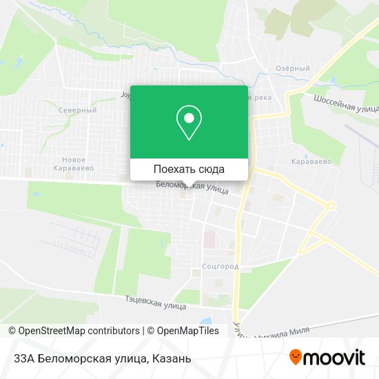 Карта 33А Беломорская улица