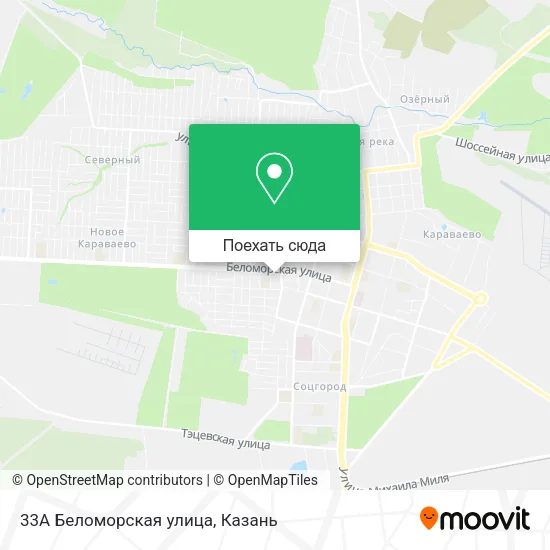 Карта 33А Беломорская улица