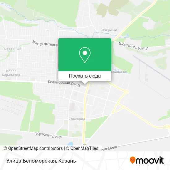 Карта Улица Беломорская