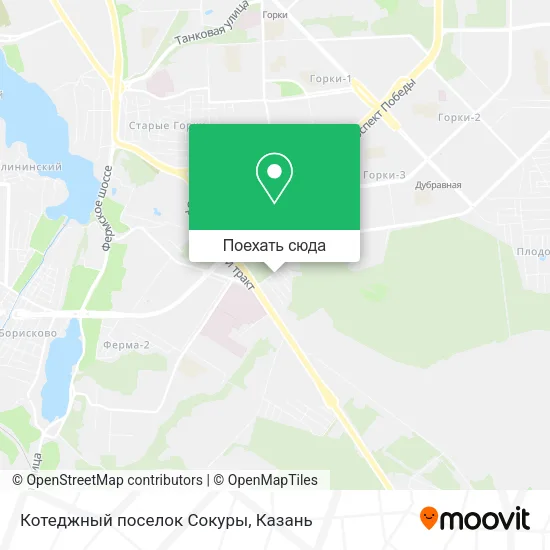 Карта Котеджный поселок Сокуры