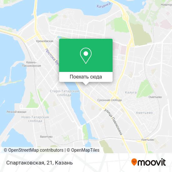 Карта Спартаковская, 21