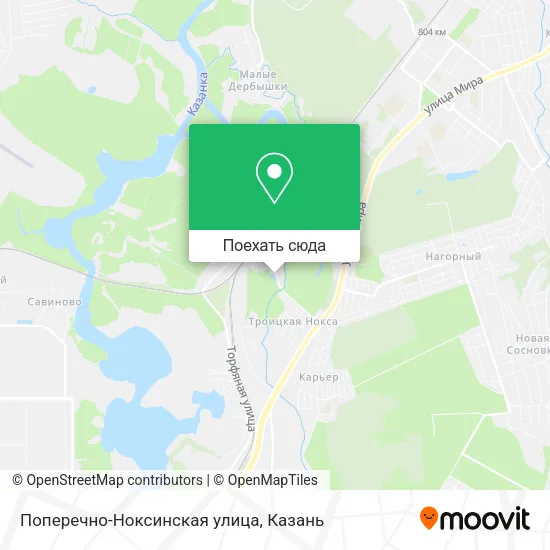 Карта Поперечно-Ноксинская улица