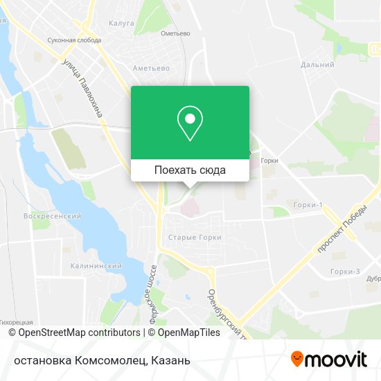 Карта остановка Комсомолец