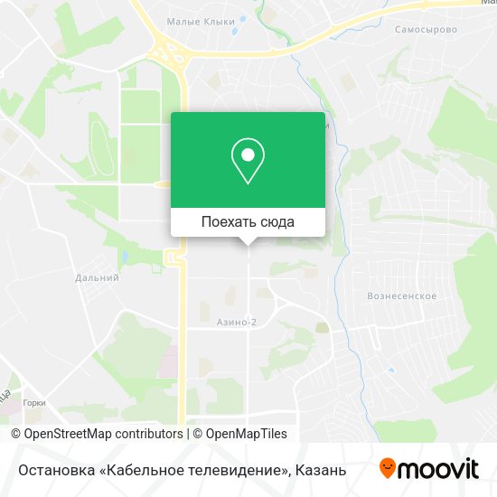 Карта Остановка «Кабельное телевидение»