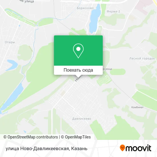Карта улица Ново-Давликеевская