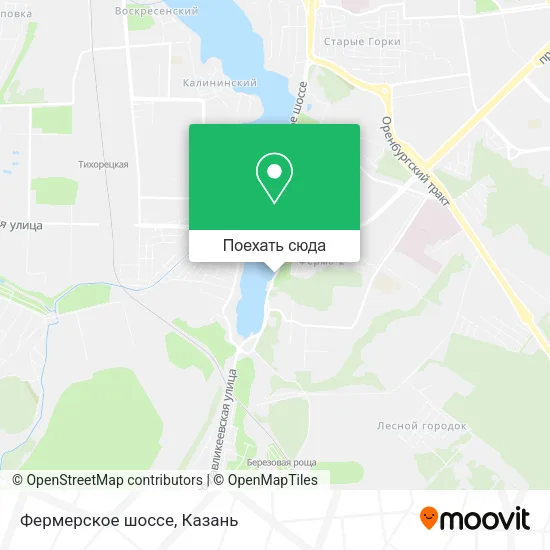 Карта Фермерское шоссе