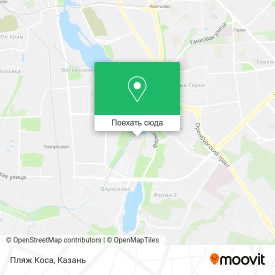 Карта Пляж Коса