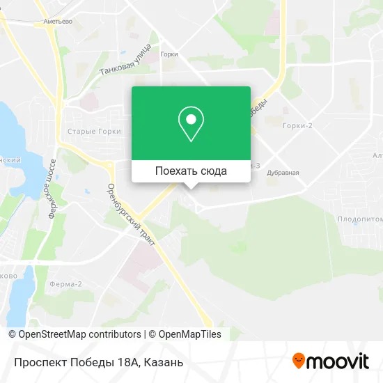 Карта Проспект Победы 18А